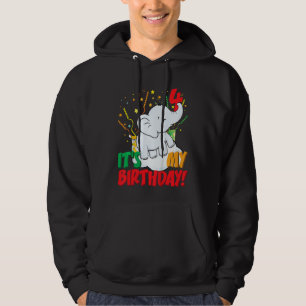 Veste À Capuche Enfants C'est mon anniversaire Elephant 4 fête d'a