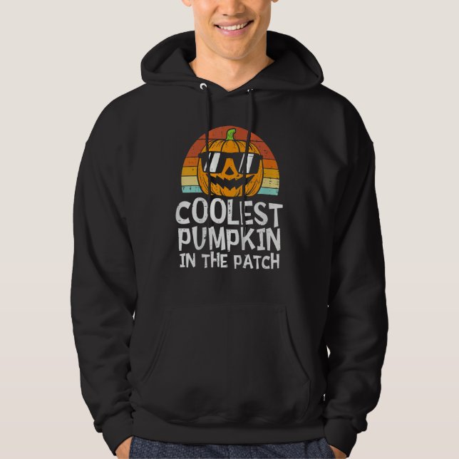 Veste À Capuche Enfants Citrouille la plus cool du patch Toddler G (Devant)