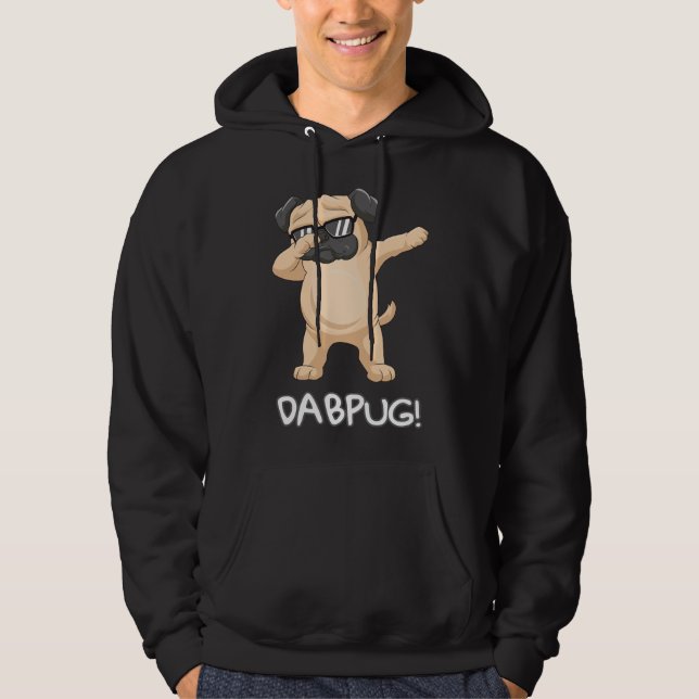 Veste À Capuche Enfants Dabbing Dabbing carlin Cadeau Lunettes de  (Devant)
