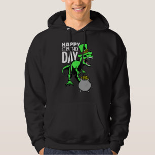 Veste À Capuche Enfants Enfants Joyeux St Pat Trex Jour Dino Patri