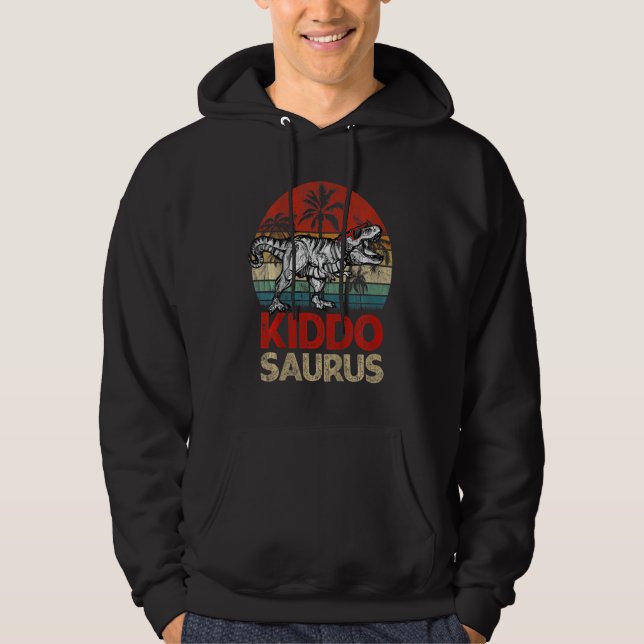 Veste À Capuche Enfants Kiddosaurus Cool Enfant Saurus Rex Dinosau (Devant)