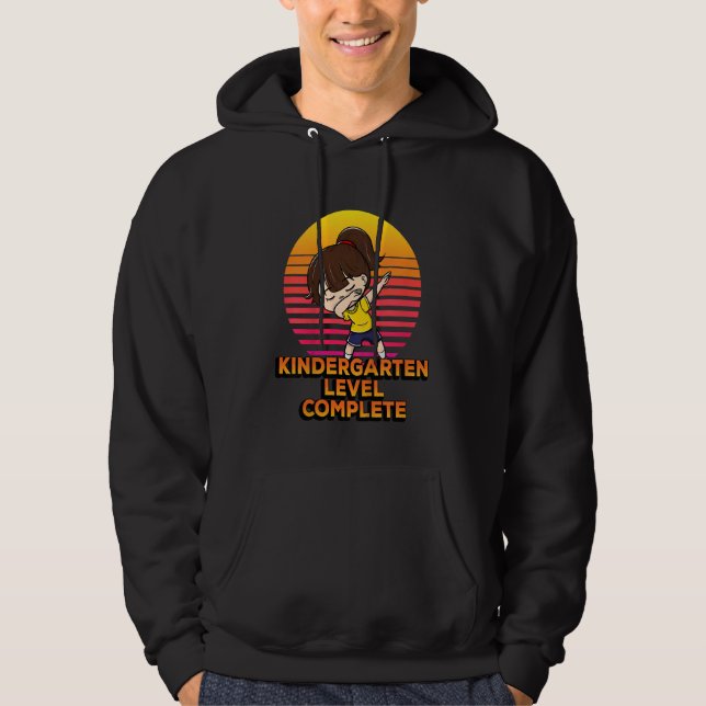 Veste À Capuche Enfants Niveau Gardergarten Complet Dabbing Studen (Devant)