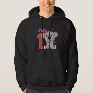 Veste À Capuche Enfants Premier Anniversaire Koala Pour Enfants Un