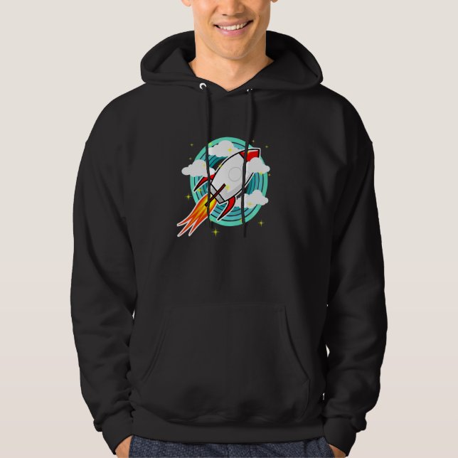 Veste À Capuche Enfants Rocket Retro Pour Jeunes Astronautes S (Devant)