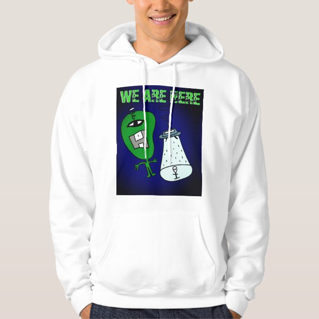 Veste À Capuche enlèvement d'aliens (Devant)