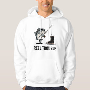 Veste À Capuche Ennui à la pêche - Échec de pêche avec un poisson 