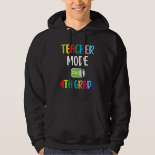 Veste À Capuche Enseignant de 4e année Mode Sur l'équipe de quatri