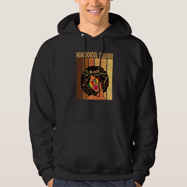 Veste À Capuche Enseignant de l'école d'accueil Afro Africain-Amér (Devant)