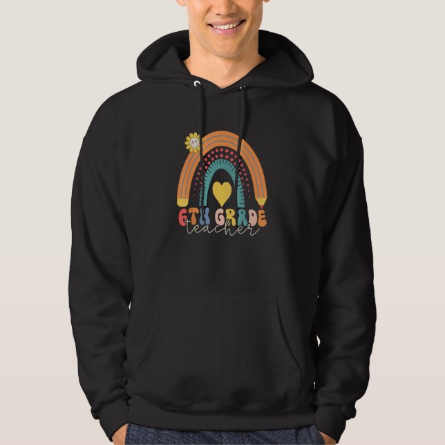 Veste À Capuche Enseignant de l'équipe de 6e année Élève Rentrée s (Devant)