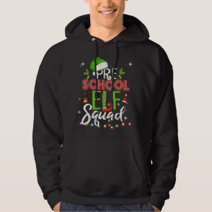 Veste À Capuche Enseignant de Noël de l'Elf Squad