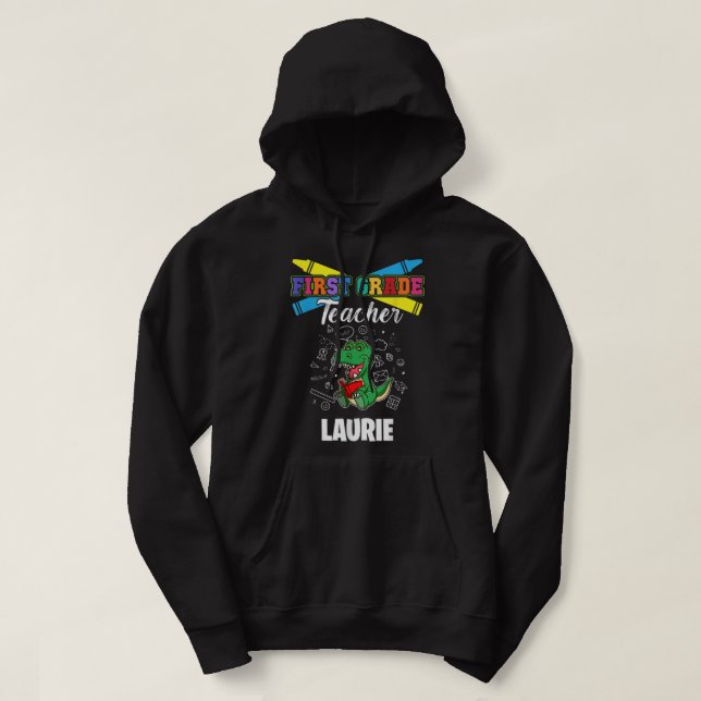 Veste À Capuche Enseignant de première année - Laurie - Prénom per (Design devant)