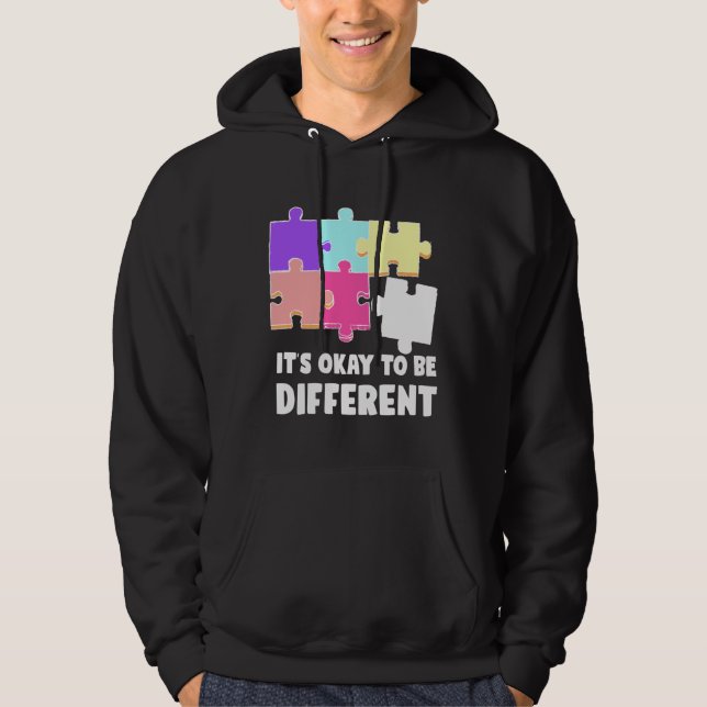 Veste À Capuche Enseignant drôle d'autisme (Devant)