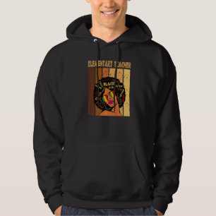 Veste À Capuche Enseignant élémentaire Afro Africain-Américain Noi