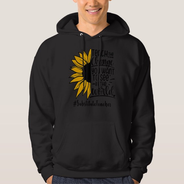 Veste À Capuche Enseignant Suppléant Le Changement À Voir Dans (Devant)