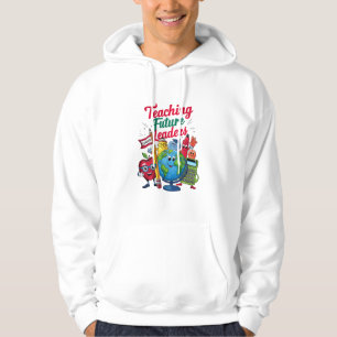Veste À Capuche Enseignement Rétro Dirigeants Futurs Enseignant Éc