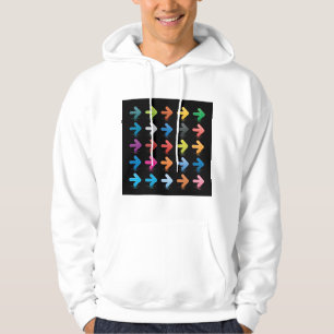 Veste À Capuche Ensemble de flèches brillantes, pointeurs directio