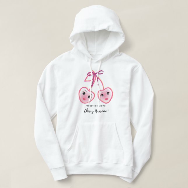 VESTE À CAPUCHE ENSEMBLE NOUS SOMMES CHERRY AWSOME (Design devant)