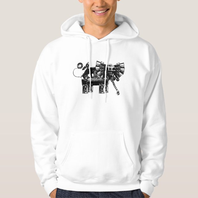 Veste À Capuche entendez les éléphants (Devant)