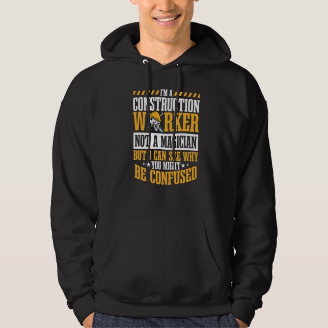 Veste À Capuche Entrepreneur de Casquette dur du constructeur (Devant)