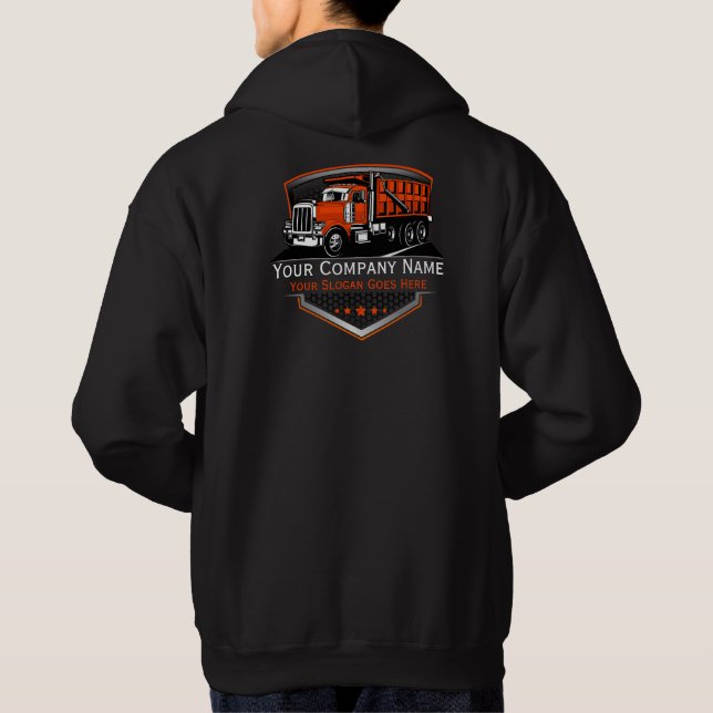 Veste À Capuche Entreprise de camionnage professionnel  (Dos)