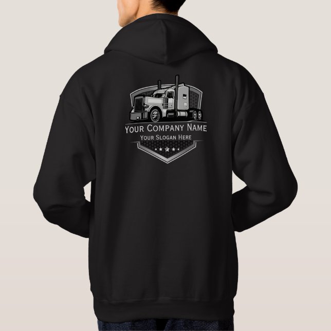 Veste À Capuche Entreprise de camionnage professionnel  (Dos)