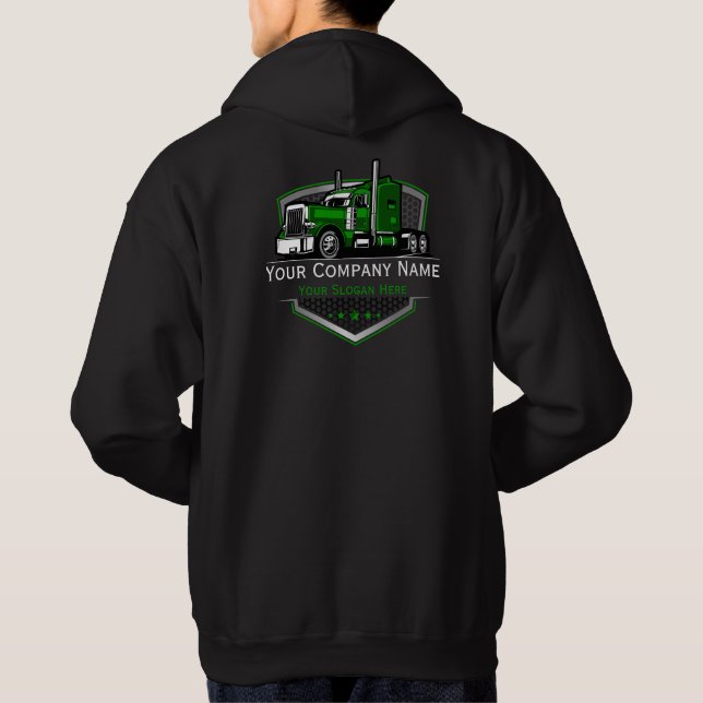 Veste À Capuche Entreprise de camionnage professionnel (Dos)