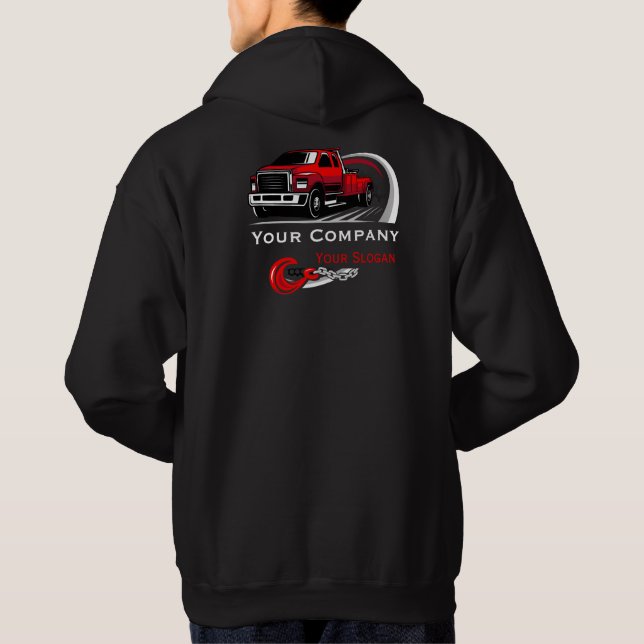 Veste À Capuche Entreprise de remorquage professionnelle, service  (Dos)