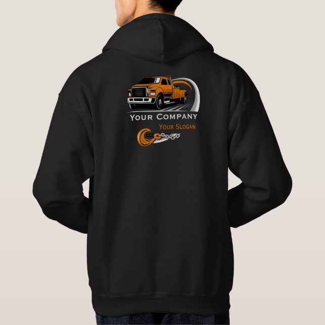 Veste À Capuche Entreprise de remorquage professionnelle, service  (Dos)