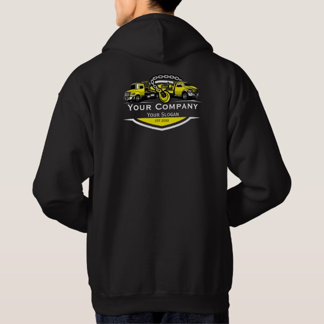 Veste À Capuche Entreprise de remorquage professionnelle, service  (Dos)