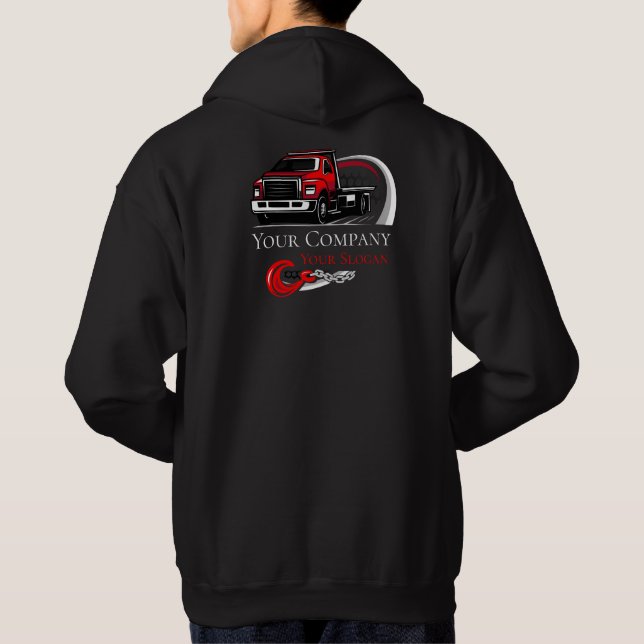 Veste À Capuche Entreprise de remorquage professionnelle, service  (Dos)