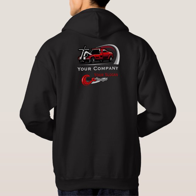 Veste À Capuche Entreprise de remorquage professionnelle, service  (Dos)