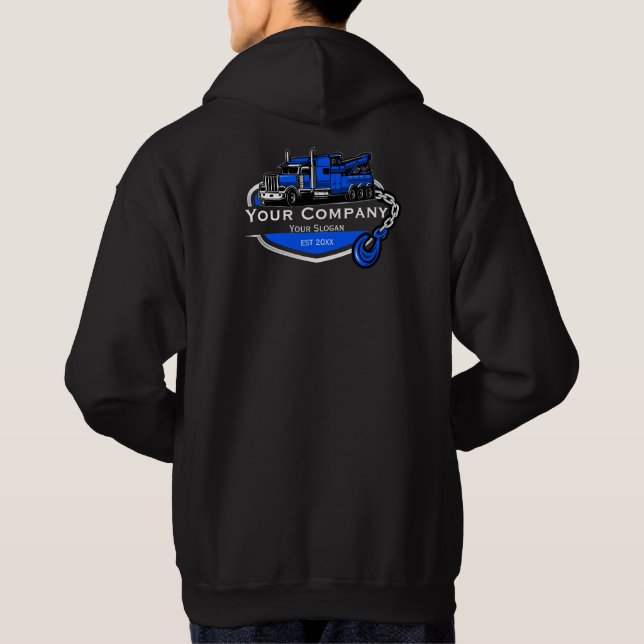 Veste À Capuche Entreprise de remorquage professionnelle, service  (Dos)