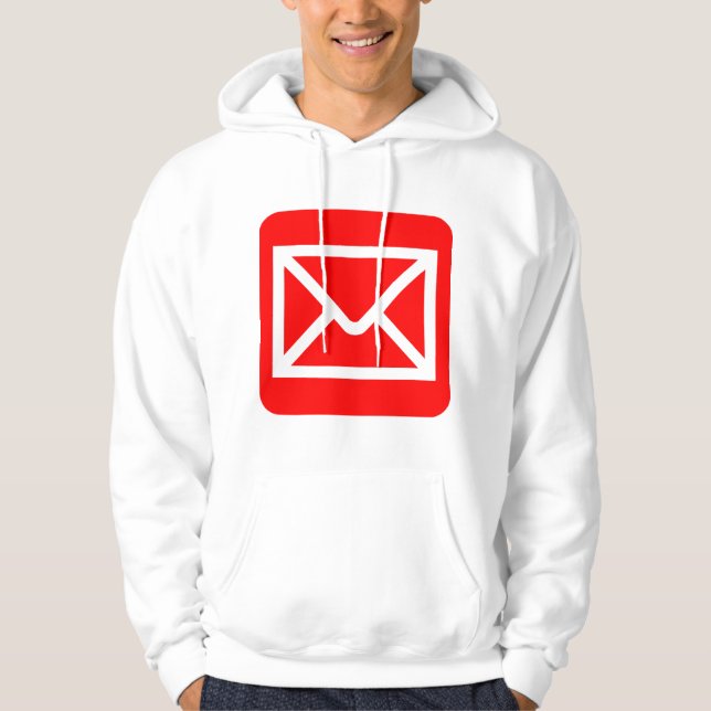 Veste À Capuche Enveloppe Signée - Rouge (Devant)