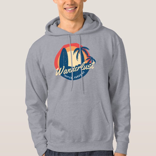Veste À Capuche Envie d'ailleurs Paradis Tropical (Devant)