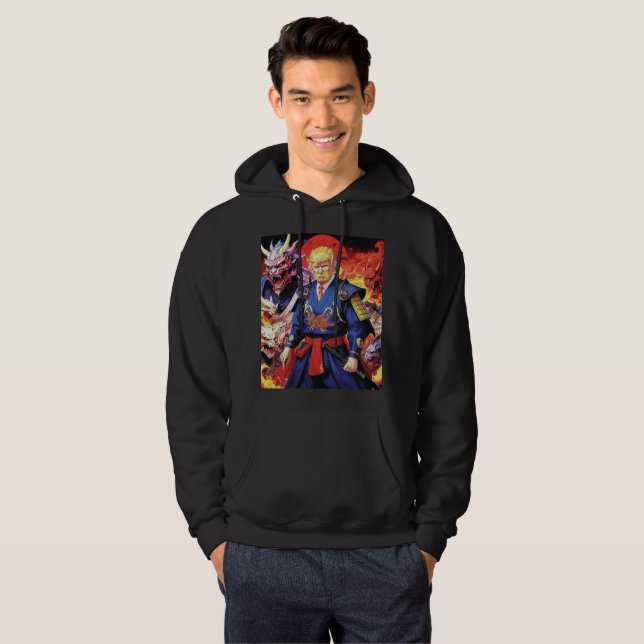 Veste À Capuche Epic Trump Samurai Anime (Devant entier)