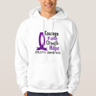 Veste À Capuche Épilepsie d'espoir de force de foi de courage