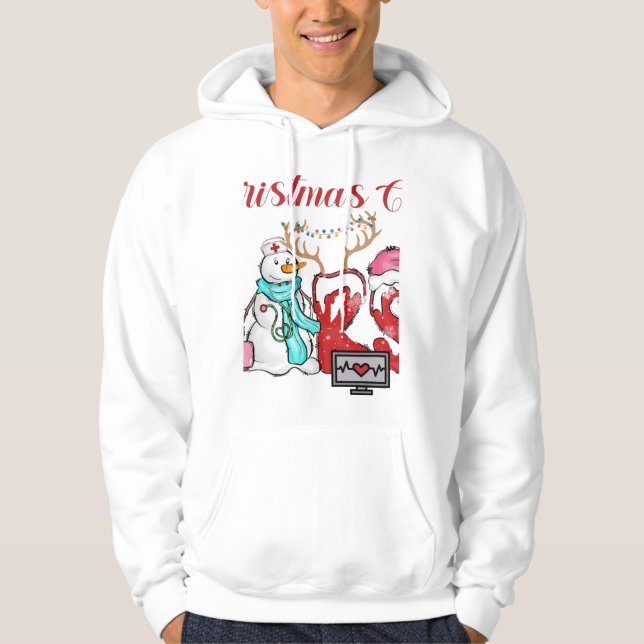 Veste À Capuche Équipage de Noël de l'infirmière (Devant)