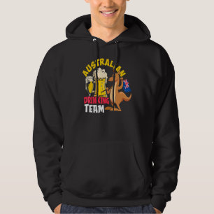 Veste À Capuche Équipe australienne de bière buvant la Journée de