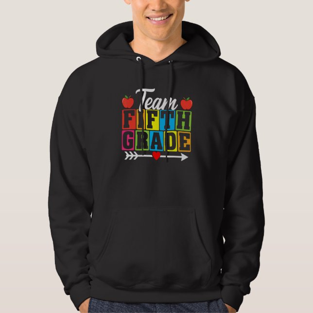 Veste À Capuche Équipe Cinquième année  Professeur de 5e année Élè (Devant)