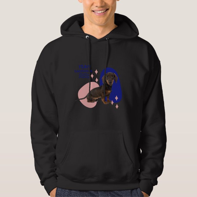 Veste À Capuche Équipe Dachshund (Devant)