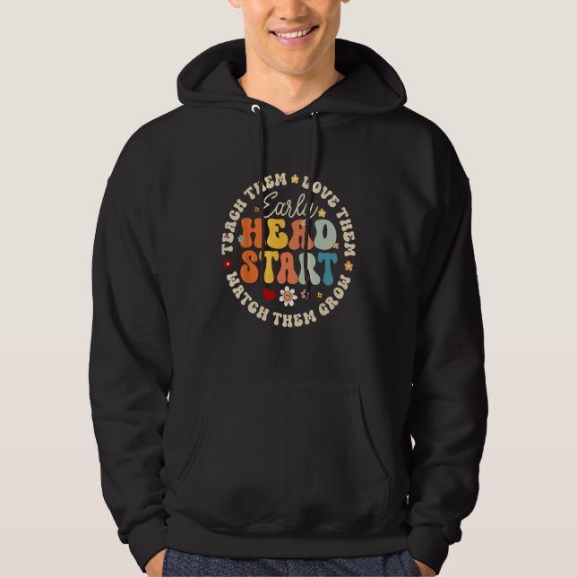 Veste À Capuche Équipe d'aide préscolaire Homeschool Professeur ve (Devant)