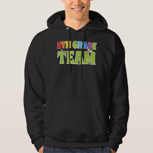 Veste À Capuche Équipe de 5e année garçons 5e année 5e classe (Devant)