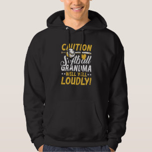 Veste À Capuche Équipe de baseball de grand-mère de la prudence