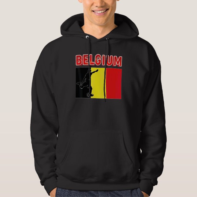 Veste À Capuche Équipe de Belgique du Monde Football Football Ch (Devant)