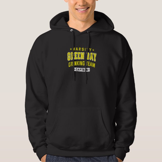 Veste À Capuche Équipe de boisson de Green Bay Capitaine Bière  Bi (Devant)