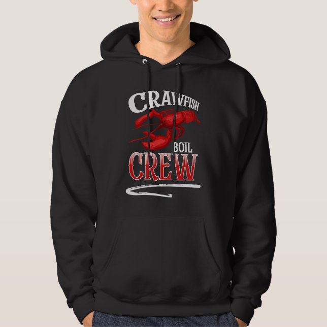 Veste À Capuche Équipe de bouillon d'écrevisses écrevisses (Devant)