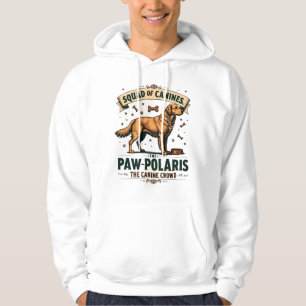 Veste À Capuche Équipe de Canidés Graphique Vintage de Chien avec 