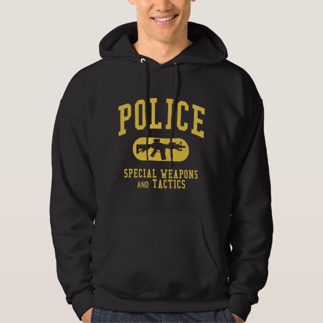 Veste À Capuche Équipe de choc de police (Devant)