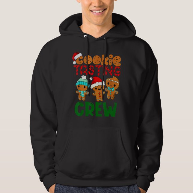 Veste À Capuche Équipe de dégustation de biscuits Xmas Dégustation (Devant)