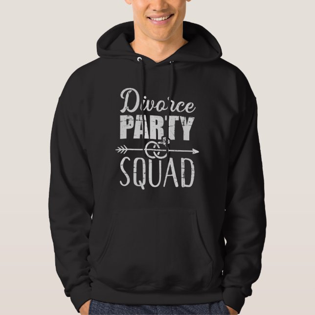 Veste À Capuche Équipe de fête de divorce Drôle de célébration de  (Devant)